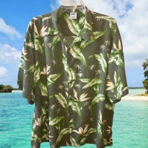 Third Coast Vintage Hawaiian Shirt Green Large